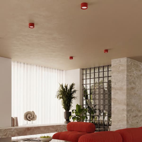 Taklampa MODO 2 röd Gx53 Red