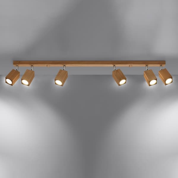 Taklampa KEKE 6 ek Oak