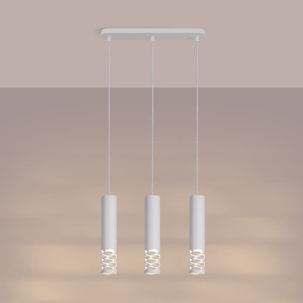 Pendellampa LIRO 3L vit White