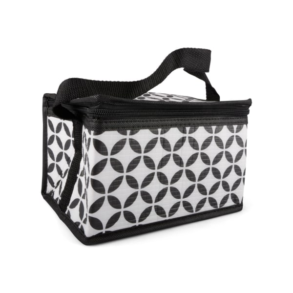 Cooler bag black / white patterned Multicolor