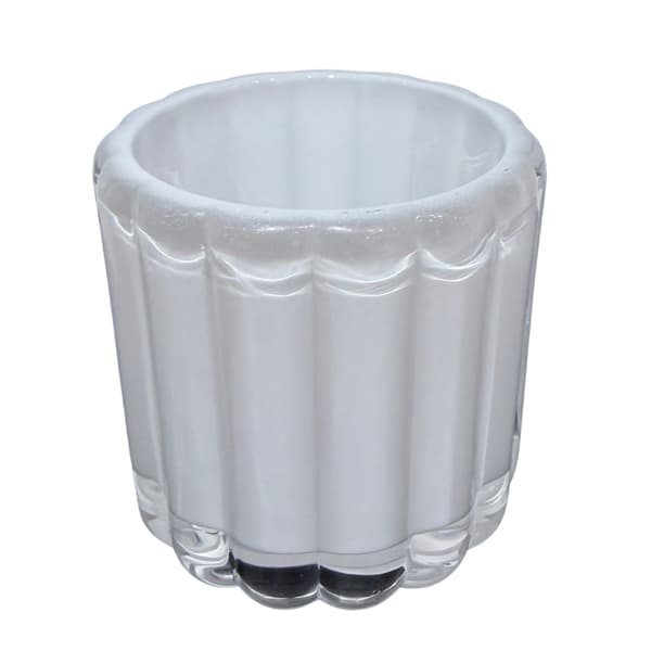 Ljushållare Glas Vit 8,5 cm Vit