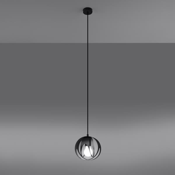 Pendel lampa TULOS 1 svart Black