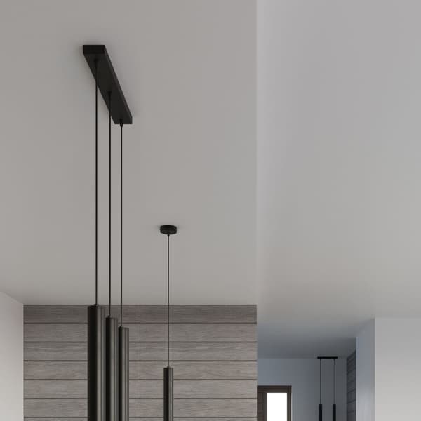 Pendel lampa WEZYR 2 svart Black