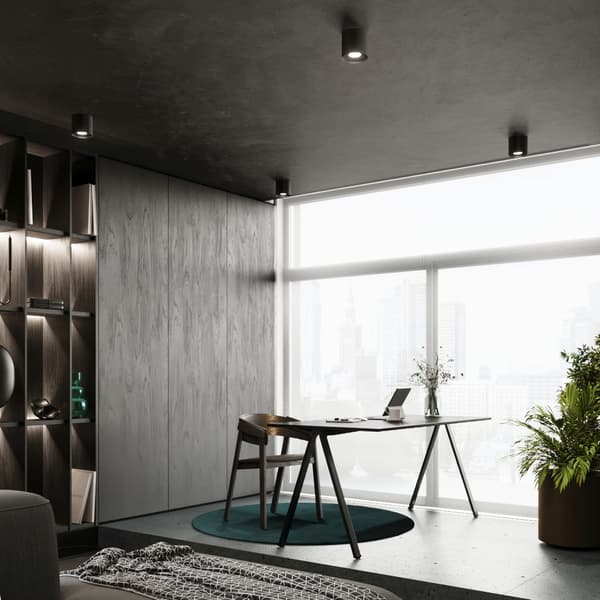 Taklampa MIKA svart Black