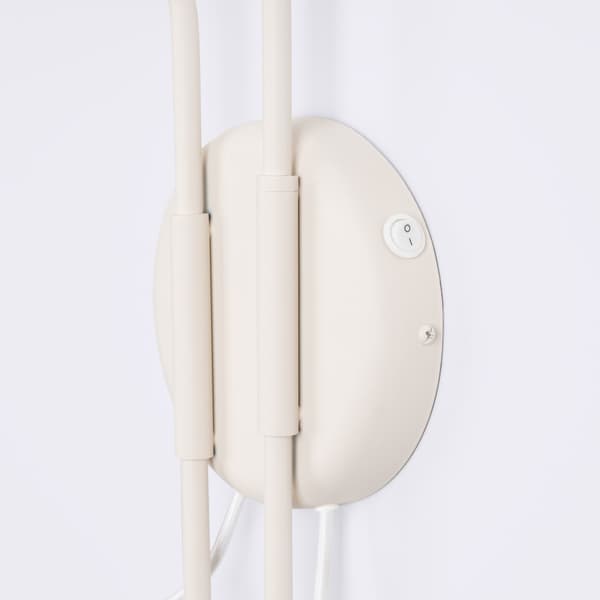 Vägglampa NOX 2 beige med strömbrytare Beige