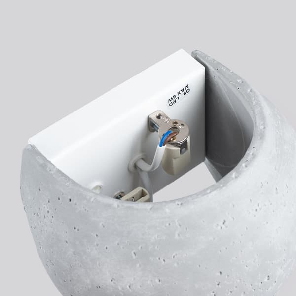 Vägglampa GLOBE betong Grey