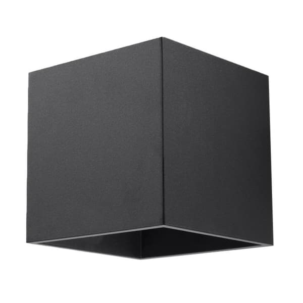 Vägglampa QUAD 1 svart Svart