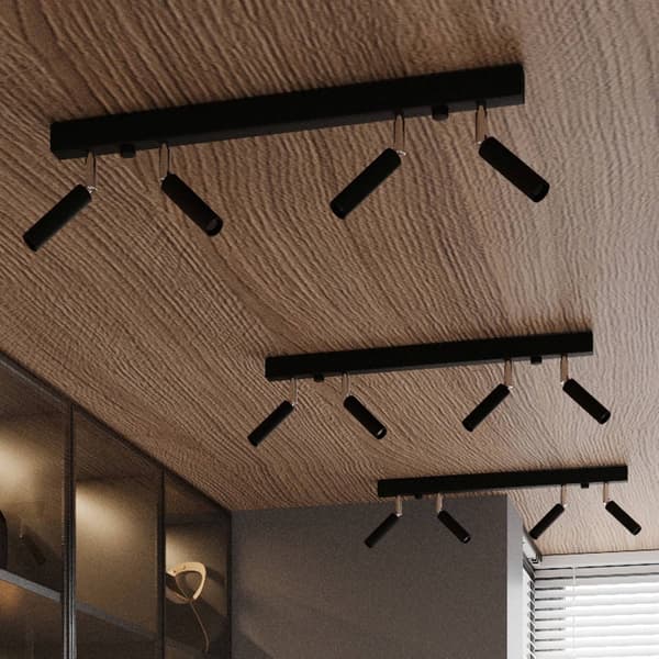 Taklampa EYETECH 6 svart Black