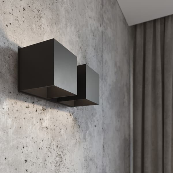 Vägglampa QUAD 2 svart Black