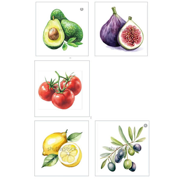 Disktrasa Diskduk Grönsaker Citrus Vit