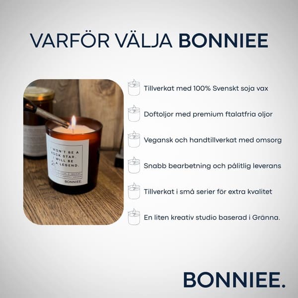 Bonniee Doftljus Gröna Toner 150 gram Multicolor