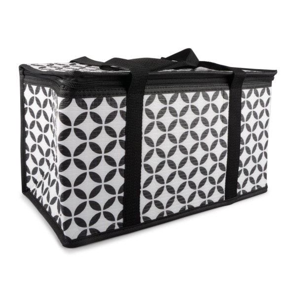 Cooler bag black / white patterned Multicolor
