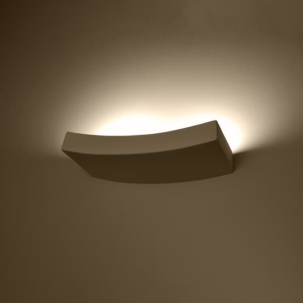 Vägglampa keramik HATTOR White