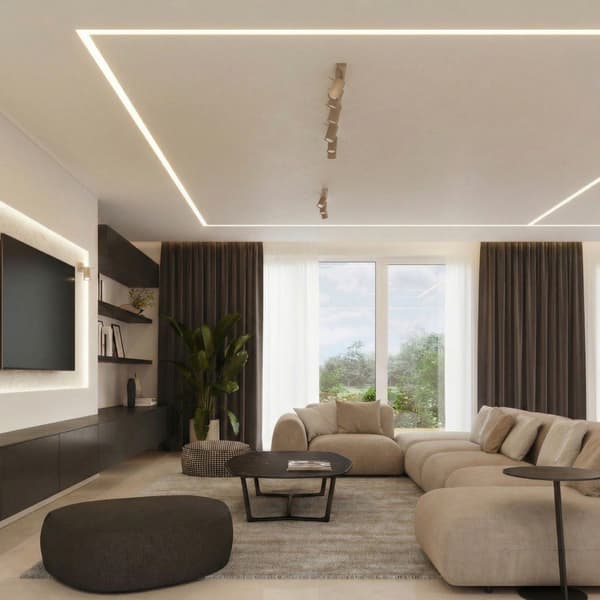 Vägglampa RING gråbrun Taupe