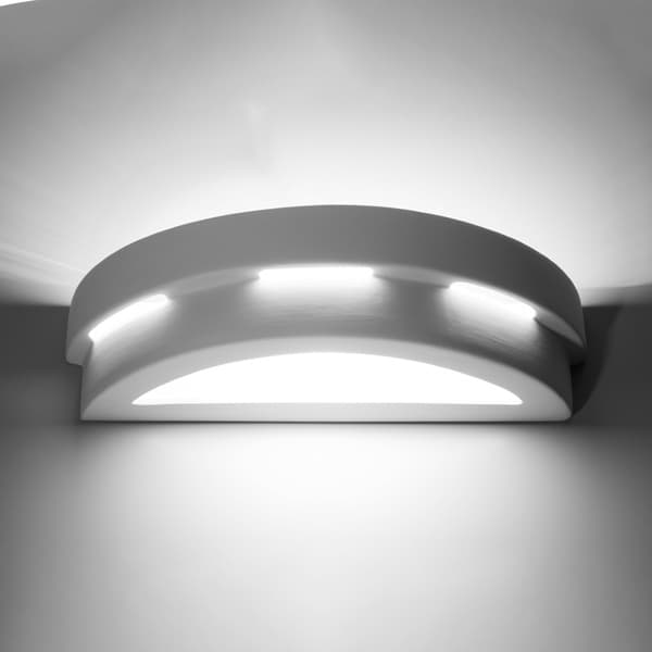 Vägglampa keramisk HELIOS White