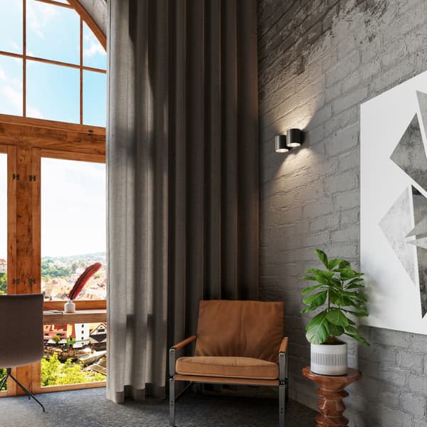 Vägglampa ORBIS 2 svart Black