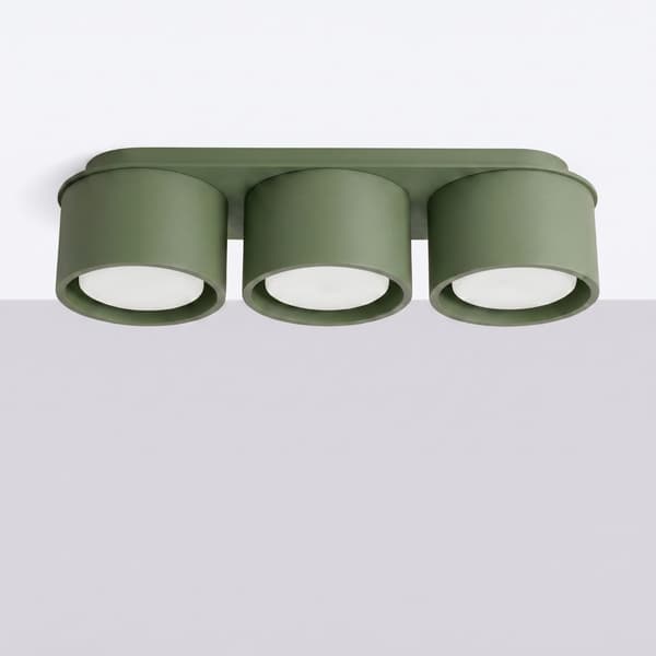 Taklampa MODO 3 olivgrön Gx53 Green