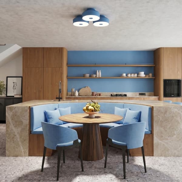 Taklampa OMIQ azurblå Light blue