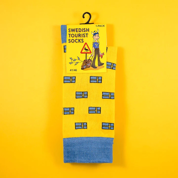 Sokker Sweden Gule str 36-40 Yellow