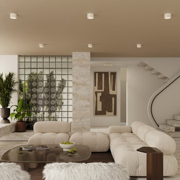 Taklampa MODO 3 beige Gx53 Beige