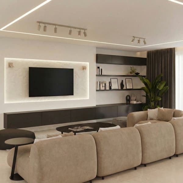 Vägglampa RING gråbrun Taupe