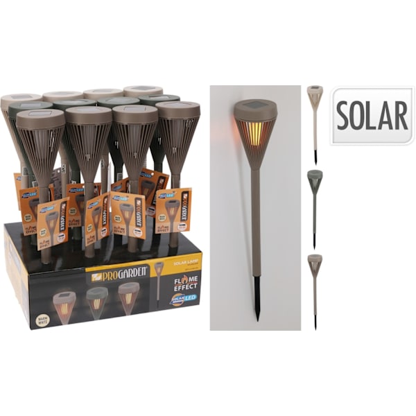 Solcellslampa Lampa Grön 43 cm Spjut Trädgård Green