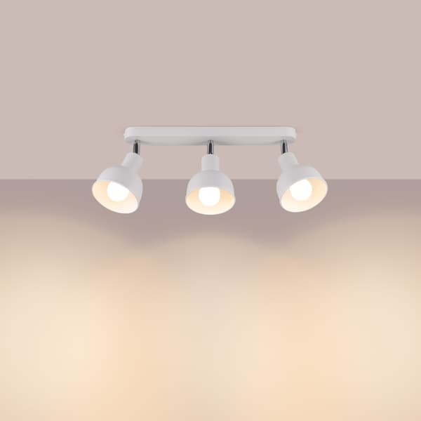 Taklampa ELBA 3 vit White