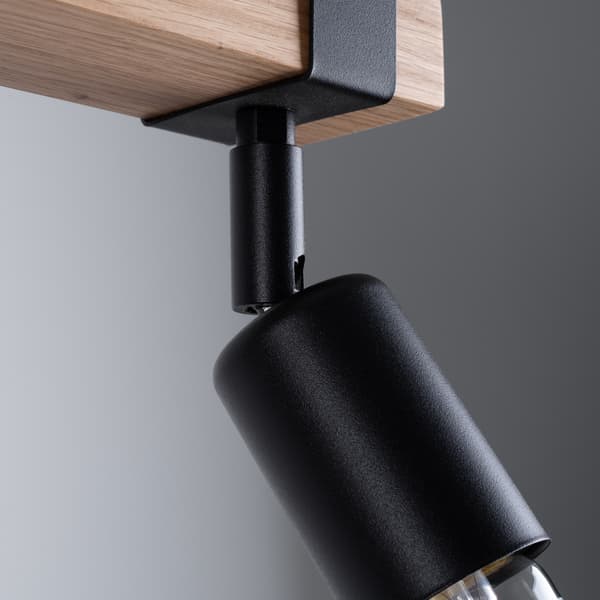 Taklampa ZUCA 2 svart Black