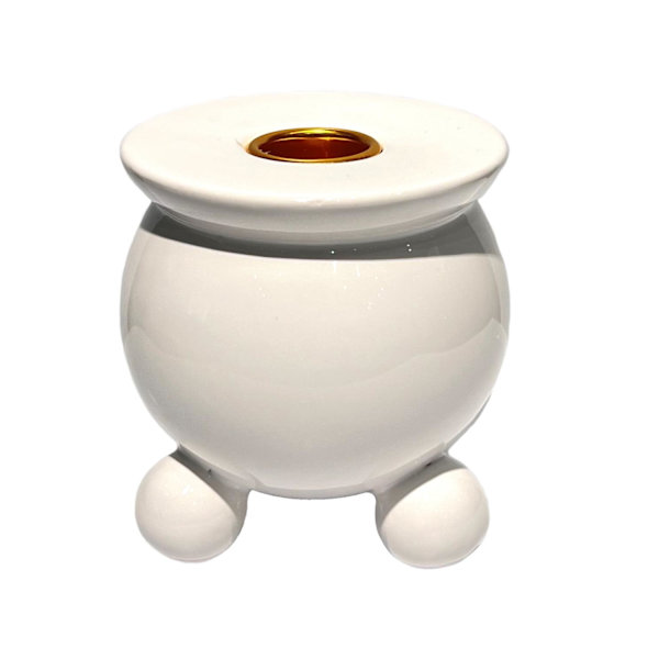 Ljusstake Jul Kula 13 cm White