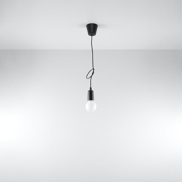 Pendel lampa DIEGO 1 svart Black