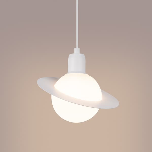 Pendellampa HYPERION 1 vit White