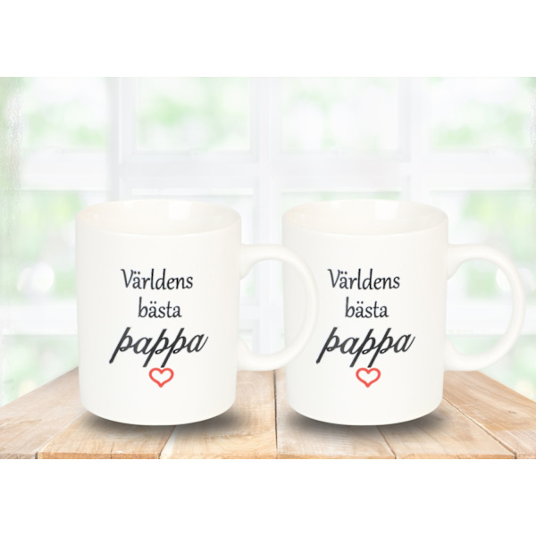 Mugg Världens bästa pappa White