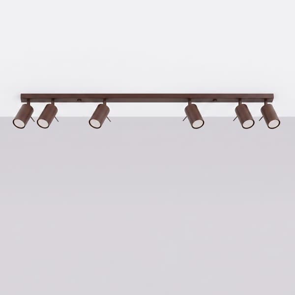 Taklampa RING 6L brun Brown