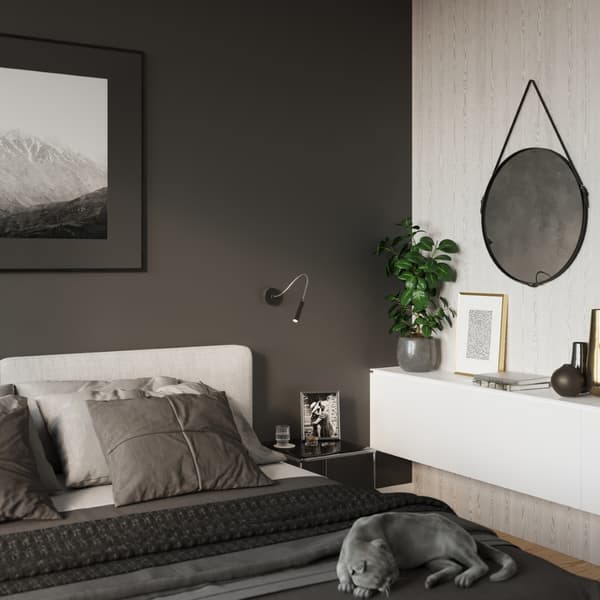 Vägglampa AXIL svart Black
