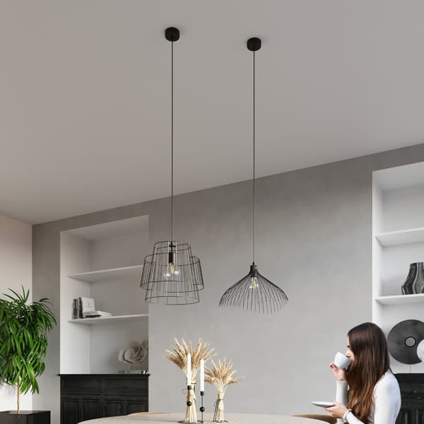 Pendel lampa GATE svart Black