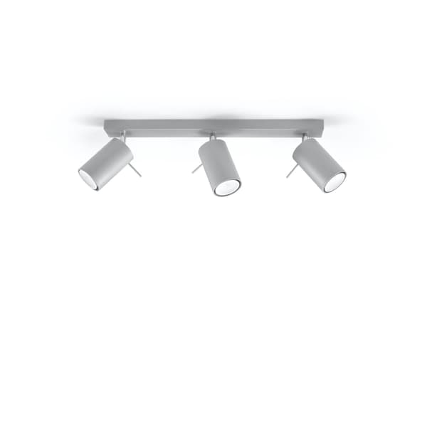 Taklampa RING 3 grå Grey
