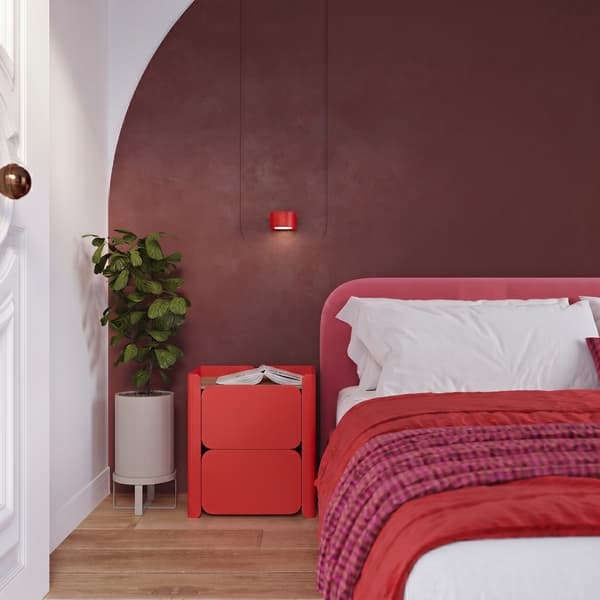 Vägglampa MODO 1 röd Gx53 Red