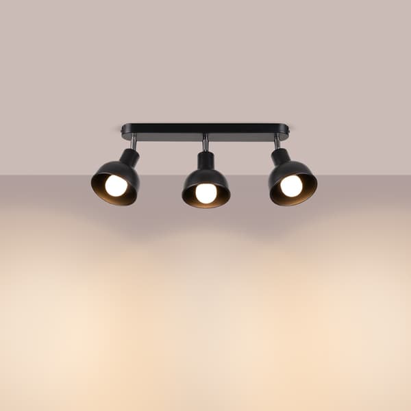 Taklampa ELBA 3 svart Black