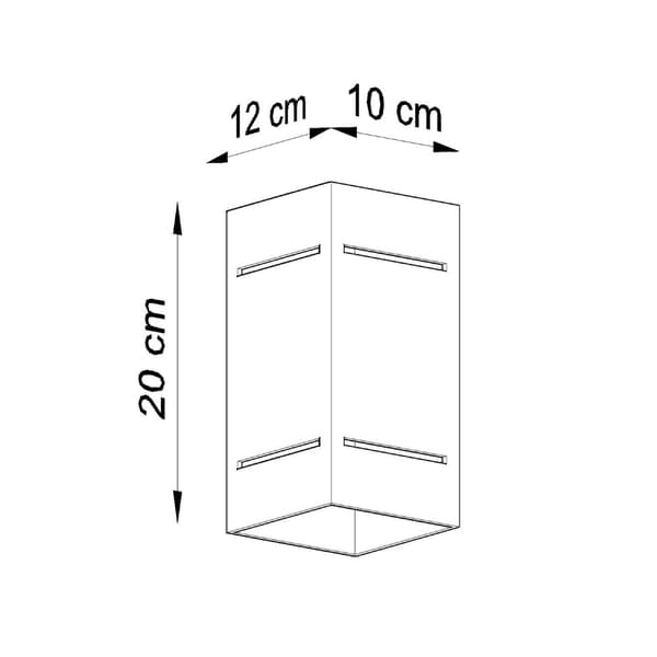 Vägglampa BLOCCO vit White
