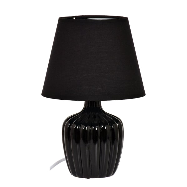 Lampe Bordlampe Sort Keramikk 27 cm Black 1d57 | Black | 4000 | Fyndiq