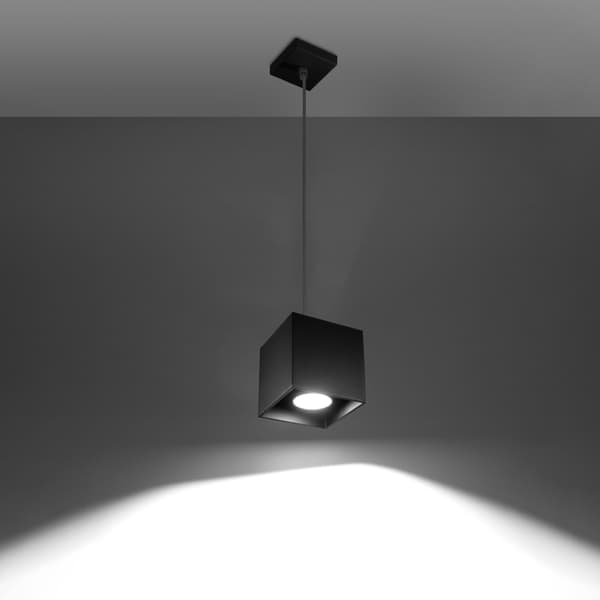 Pendel lampa QUAD 1 svart Black