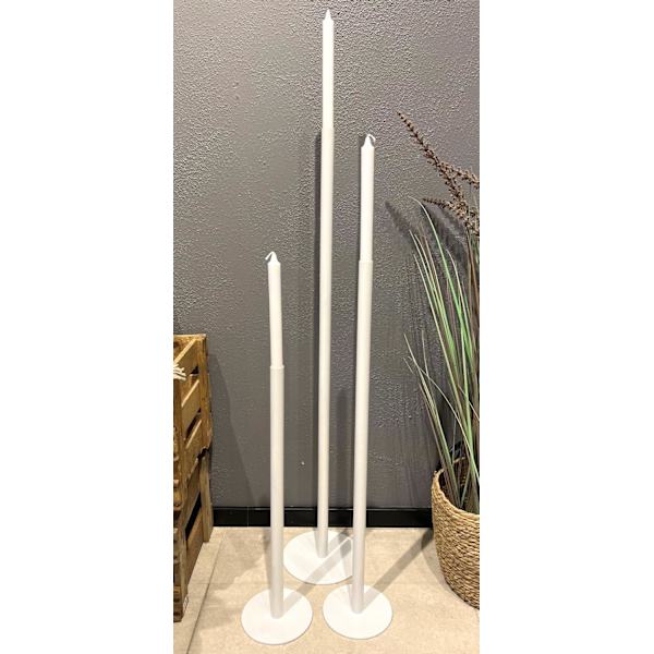 Ljusstake Golv Smide Vit 75 cm Vit