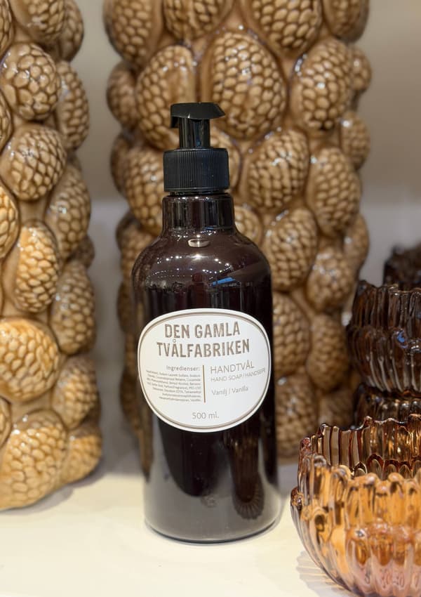Tvål med pump Vanilj 500 ml Brun