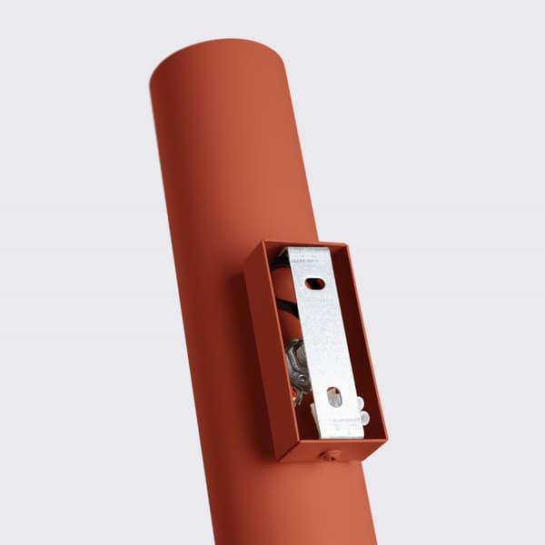 Vägglampa LAGOS 2 röd ockra Red