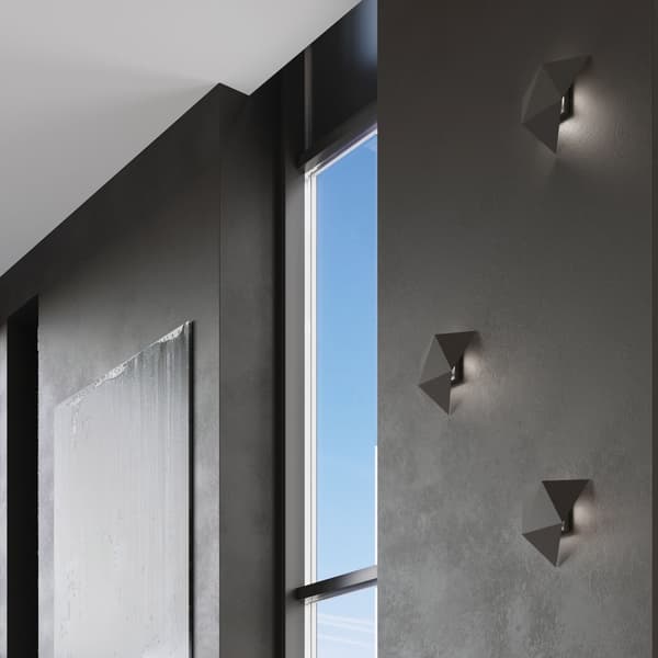 Vägglampa SOLIDO svart Black