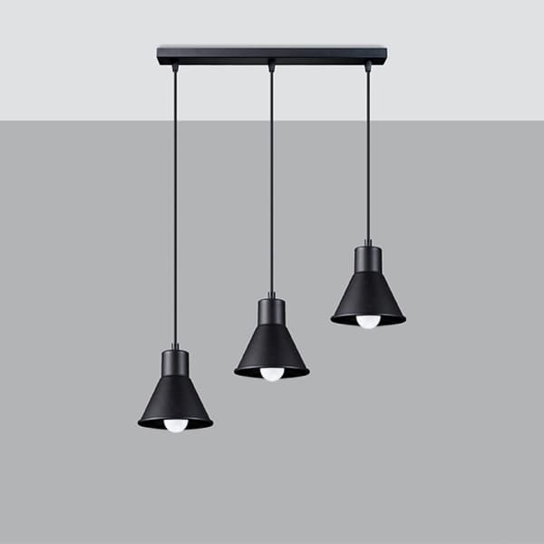 Pendel lampa TALEJA 3 svart [E27] Black