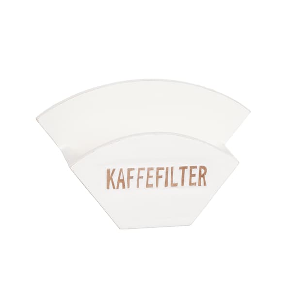 Kaffefilter hållare Vit Trä Vit