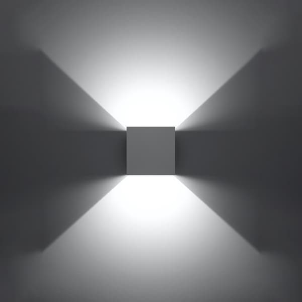 Vägglampa LUCA vit LED IP54 White