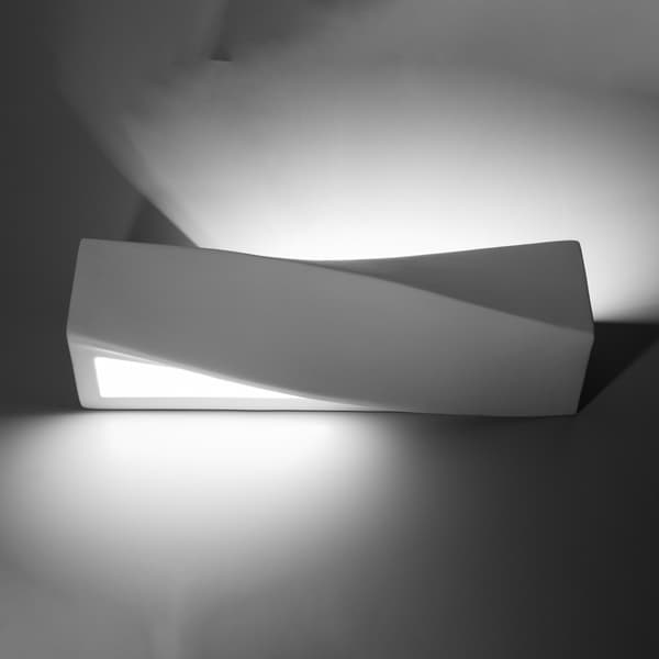 Vägglampa keramik SIGMA White