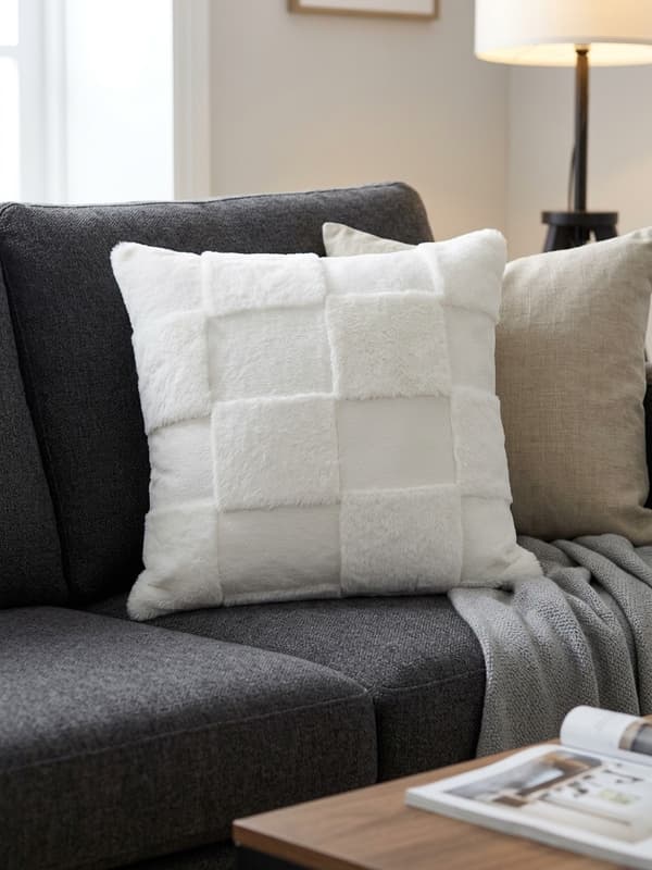 Kudde Offwhite 45x45 cm White